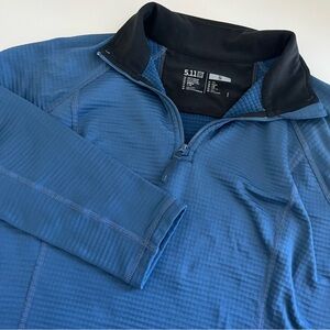 5.11 Tactical Women’s Stratos Blue 1/4 zip long sleeve‎ Small outdoor active